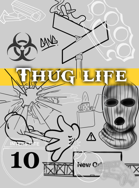 Thug  Life brush set